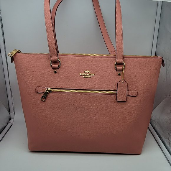 Coach Crossgrain Leather Gallery Tote 79608 Candy Pink - Picture 1 of 8